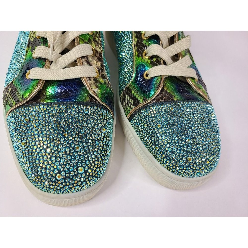 CHRISTIAN LOUBOUTIN Swarovski Python Louis Trainers Sneakers - EU45 / US12 - Picture 8 of 12